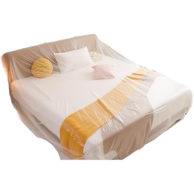 Waterproof Furniture Dust Cover for Sofa Bed Thick Elastic PE Plastic Material with Reinforced Edges for Long Lasting Protection
