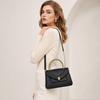 Handheld Small Square Bag, Genuine Leather Women's Bag, Crossbody Style, High-end Genuine Leather Bag