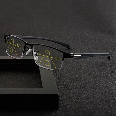 Gafas de lectura progresivas multifocales para oficina, negocios, anteojos para computadora con lentes anti luz azul para presbicia