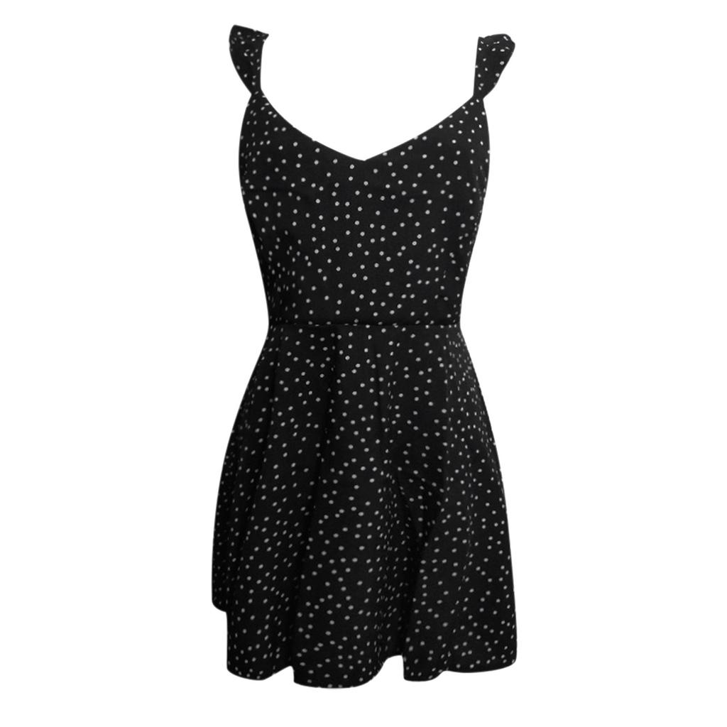 2021 European And American Fashion Hot Polka Dot Back Lace Dress