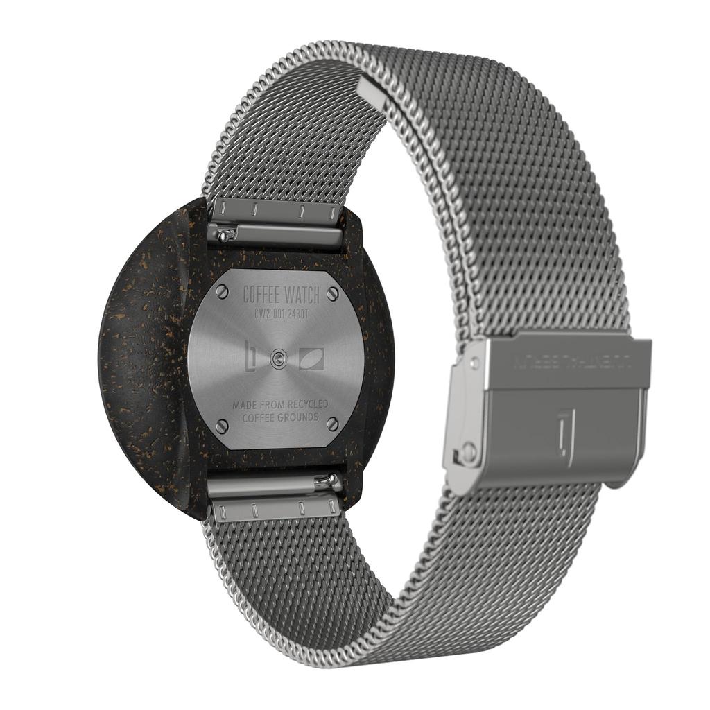 Lilianthal Berlin Zegarek The Coffee Made in Silver, Niemcy, CW02-02-B023A, Męski