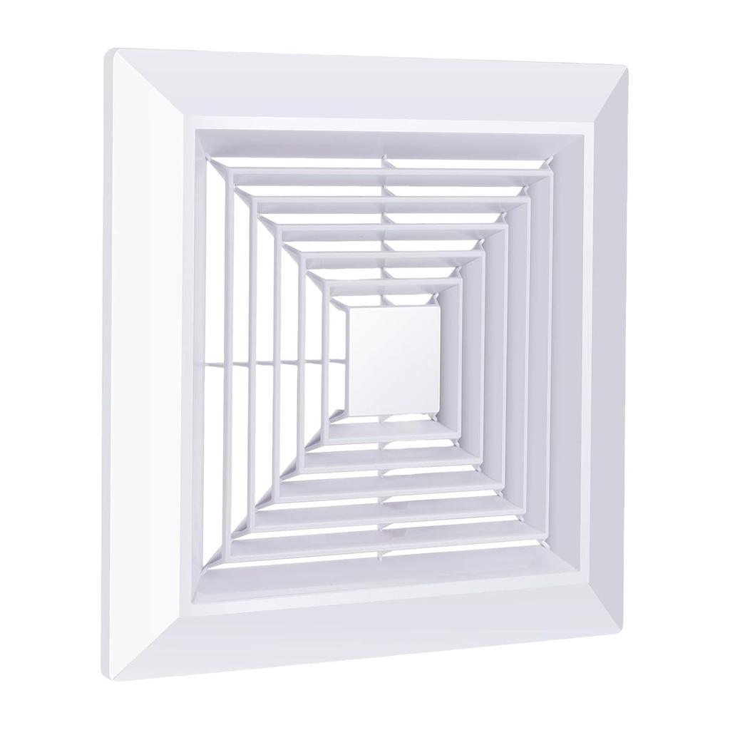 Ceiling Exhaust Fan Cover Square Ventilator Exhaust Hood Bathroom Ventilation Fan Cover for Kitchen and Toilet Use