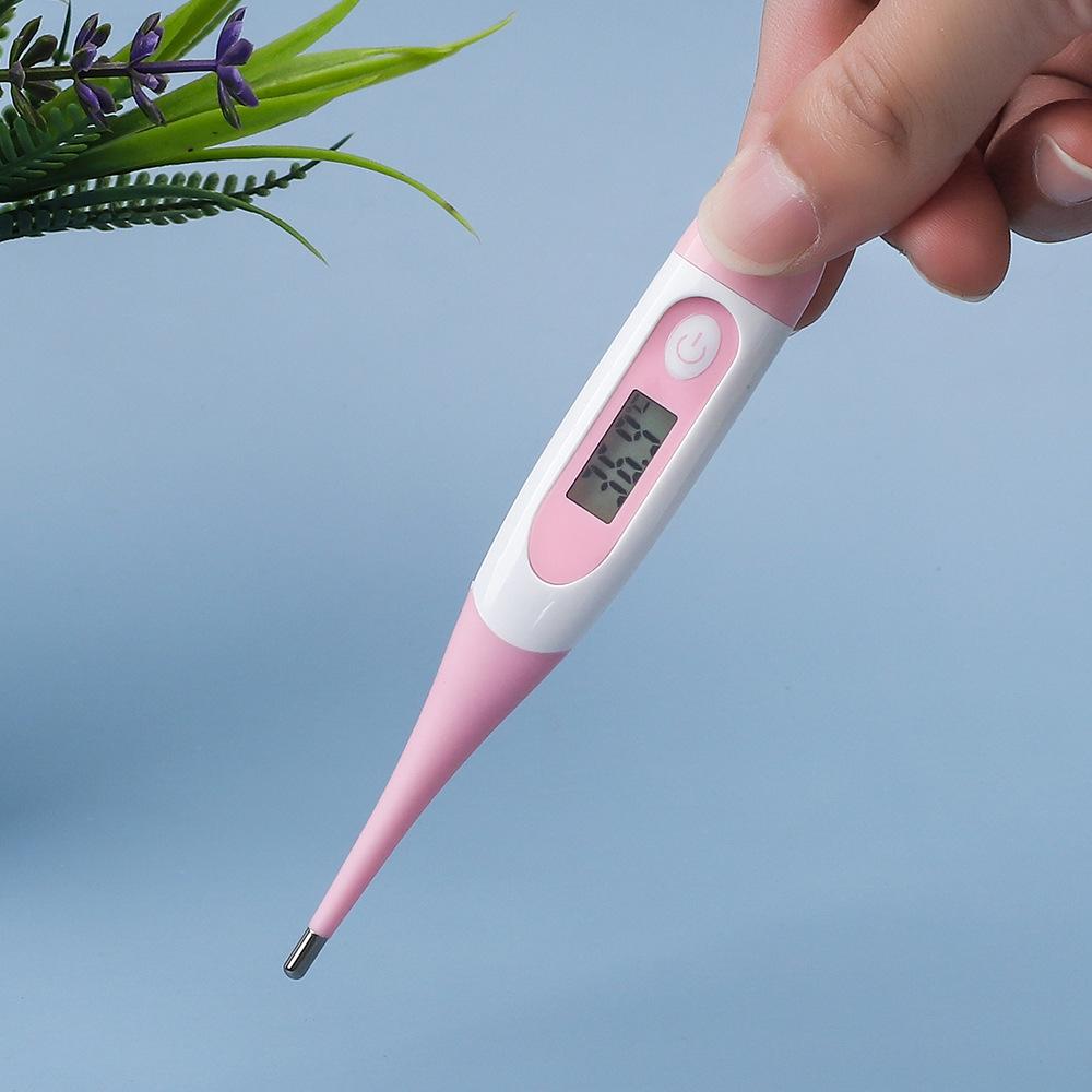 Waterproof Soft-Tip Digital Thermometer for Children and Adults, Measures Oral and Body Temperature