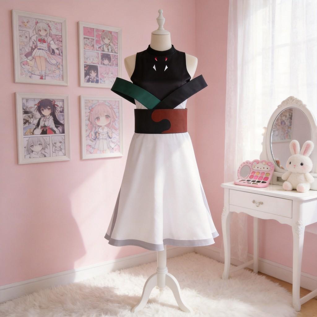Japanese Anime Cosplay Costume With Polyester Fabric For Conventions And Role Play Events