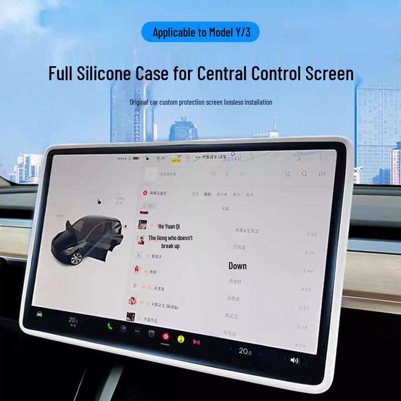 Tesla Model 3/Y Cup Holder Charger & Gear Shift Silicone Cover