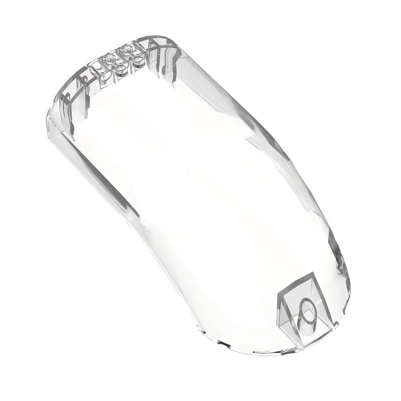 MOC Curved Brick Windshield 16x8x6, Compatible with Loose Parts, Small Particle Building Blocks 16477 Standard
