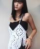 Rubati Handmade Crochet Tassel Knit Vest_White