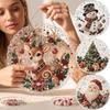 20x20CM Diamantové malování 3D Smíšené velikosti Perlové korálky Vánoční perlový lapač slunce Sada pro DIY řemesla Kovový řetízek Slavnostní nástěnná dekorace
