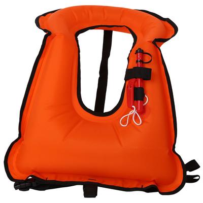 Adult Life Jacket Vest Inflatable Swimming Lifevest Snorkeling Surfing Boating Jackets(Orange)