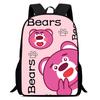 Strawberry Bear School Bag High Definition Printing Multi-Function Oxford Lightweight Backpack