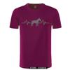 Funny Heartbeat English Bull Terrier Dog T Shirt Men Custom Pattern Cotton Short Sleeve Man Joke Present Tshirt Christmas