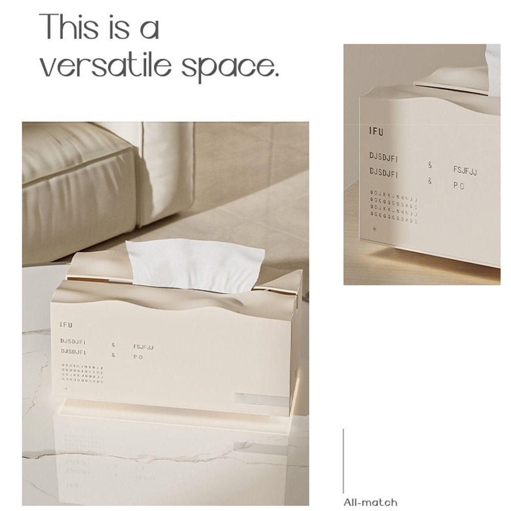 Nordic Style Desktop Tissue Box Waterproof Facial Paper Holder Table Napkins Case  Bathroom