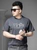 European Goods 2025 Summer New Men's Casual Short Sleeve T-shirt Fashion Brand Letter Print Round Neck Half Sleeve Loose Top