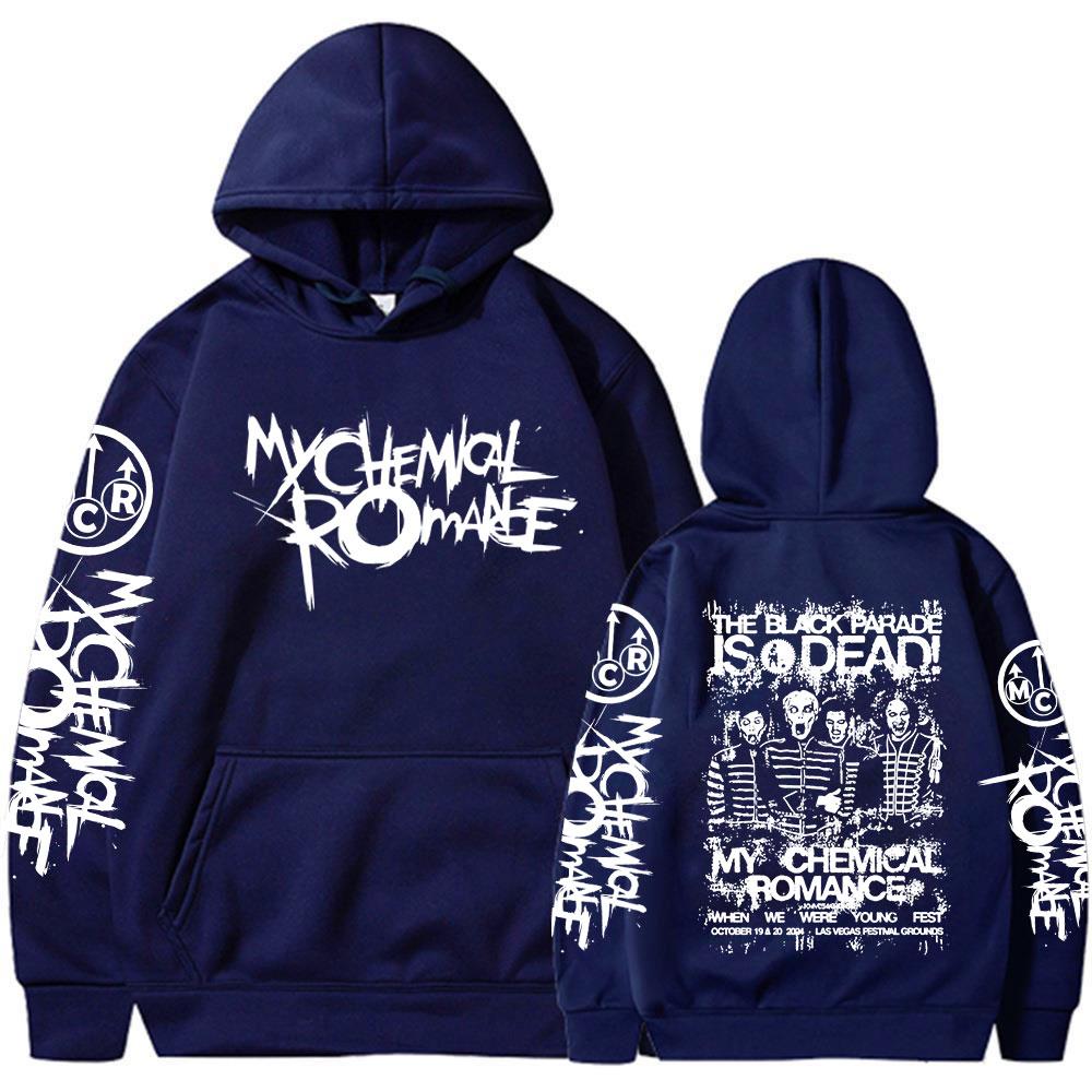 My Chemical Romance Hoodies The Black Parade Is Dead Men Women Clothing Gothic Hooded Sweatshirts Casual Long Sleeves Pullovers