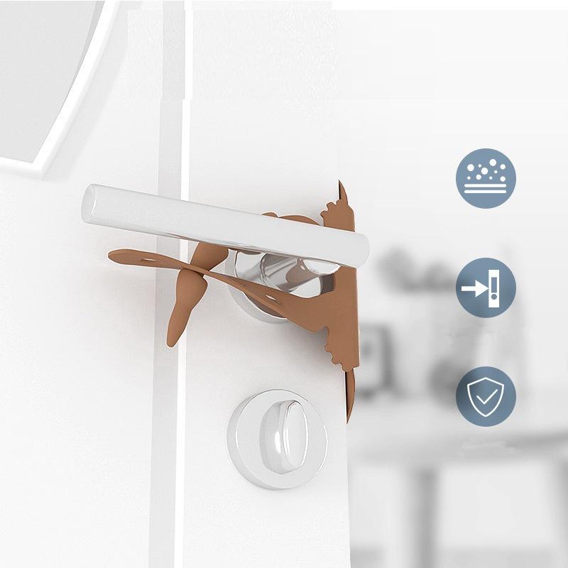 Door Slam Preventer Anti-collision Silicone Door Silencer Quiet Door Closer Cushion Door Lock Cover Cushion Noise Reduced