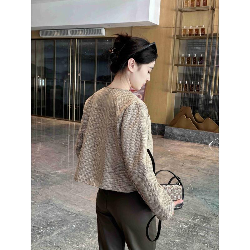Women's Autumn and Winter New Spliced Round Neck Button Fashion Solid Color Versatile Casual Long-sleeved Top