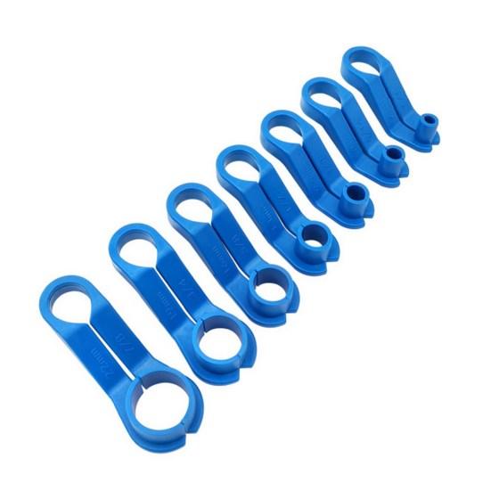 7Pcs/Set Pipe Removal Tool with Storage Tray Simple Assembly Easily Disconnected Car Repair Anti Rust Fuel Line Disconnect Tool Vehicle