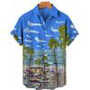 Chemise hawaïenne d'été à manches courtes pour homme, style Y2K, chemise décontractée pour homme, vêtements de mode urbaine pour homme