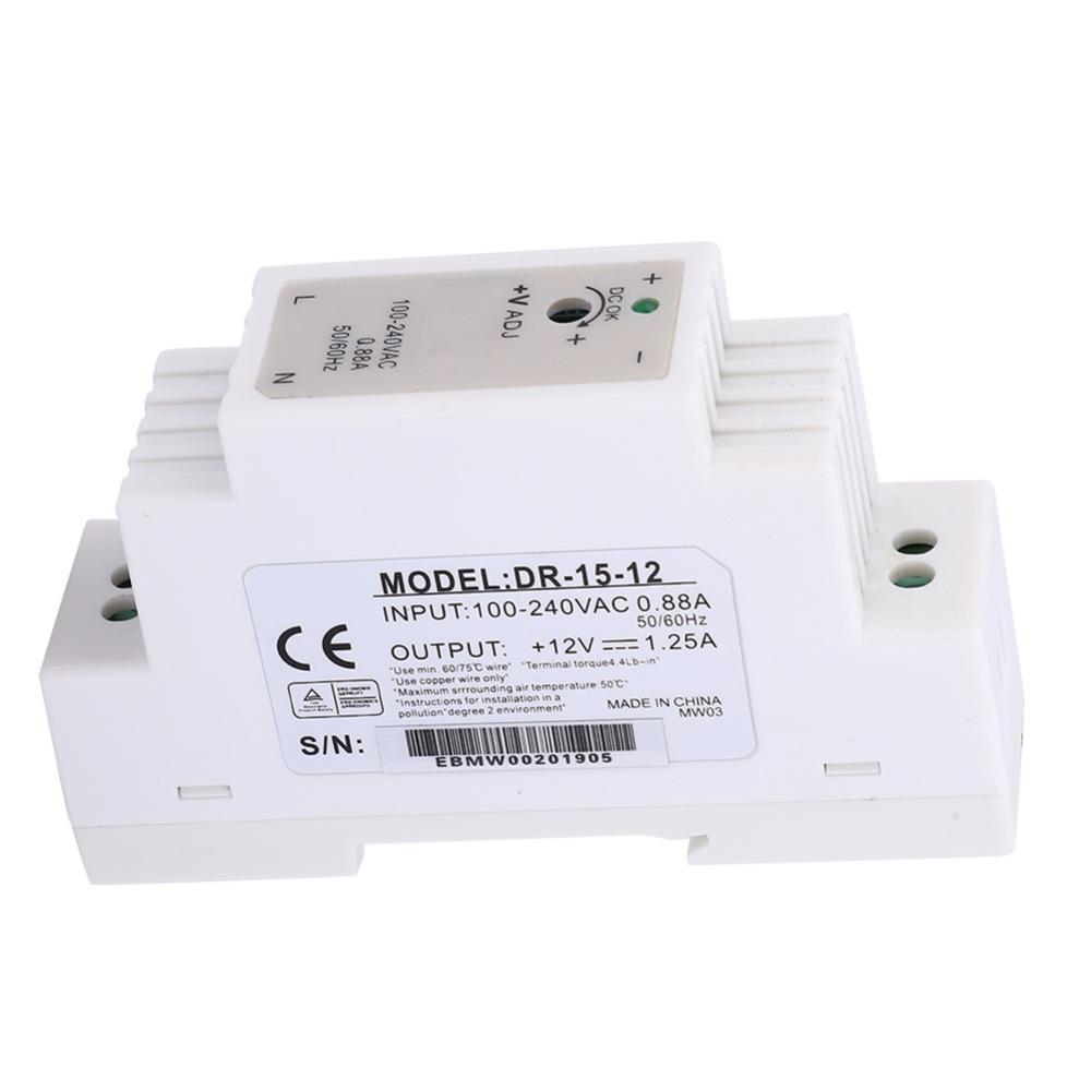 DR-15-12 Switching Power Supply 12V 1.25A 15W AC To DC Power Converter  Monitoring