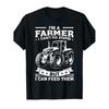 Funny Farming Tractor I'm A Farmer I Feed People Fun Britishn Fashion Graphic T-shirt, Soft Unisex, Tees, Affordable Casual Attire, Great Gift for