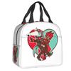 Benutzerdefinierte Hazbins Anime Animation Hotel Angel Dust Isolierte Lunchtasche Arbeit Schule Wiederverwendbare Thermos-Kühlbox Lunchbox Damen Kinder