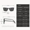 Square UV400 Sunglasses Anti Glare Sun Shades For Summer Vacation Travel Driving Fishing Outdoor Activities