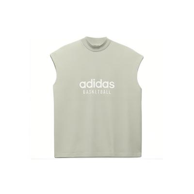 Originals SS23 Capitolo 02 T-shirt Stampa Logo Retro Traspirante Canottiera Sportiva Top Unisex Verde Halo IA3444