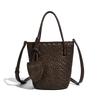 Niche Handwoven Fashion Handheld Bucket Bag for Women 2025 New Versatile Exquisite Light Luxury Shoulder Bag Crossbody Bag