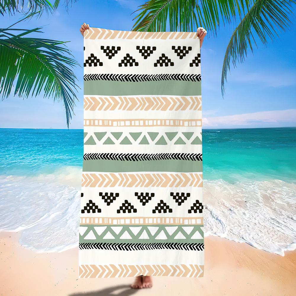 Popular Bohemian Beach Towel Digital Printing Quick-Drying Bath Towel Microfiber Beach Towel
