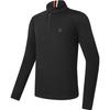 2023 Winter New Knit Long Sleeve Golf Sports Stand Collar Top Men Tops Deep-Black A11M345205F-BK