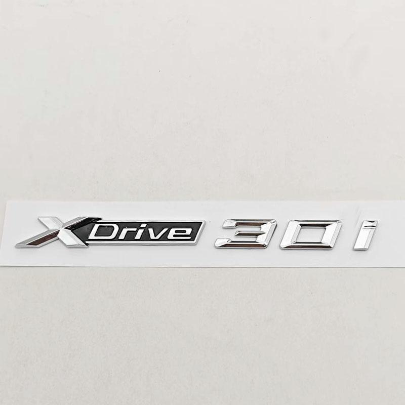 XDrive 30d 30i Písmenný znak pro BMW X3 X4 X5 X6 X7 G01 G02 G05 G06 Znak na kufr Štítek s názvem Logo Samolepka Chromová Černá Příslušenství