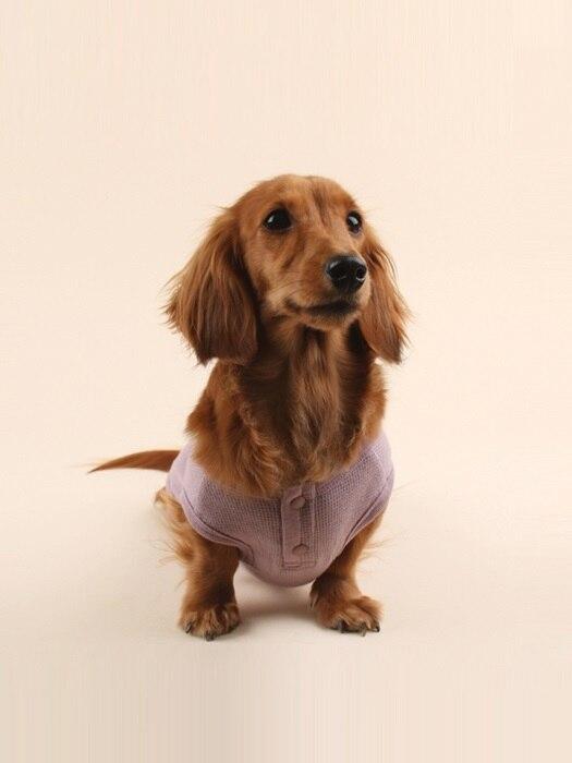 UBUN`TU SLEEVELESS WAFFLE ALL-IN-ONE _ PURPLE 2XL
