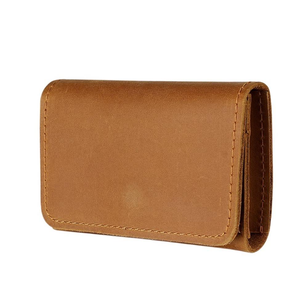 Small Card Holders Clutch Leather Card Holder Fashion Design Men Short Wallet  Travel