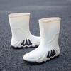 Men's Outdoor Waterproof Anti Slip Wear Resistant Mid Top Rain Shoes