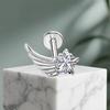 G23 Titanium Star Wing Ear Stud - Designer Style, Fashionable and Simple Piercing Jewelry