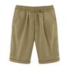 Ladies' Fashionable Color Drawstring Elastic Waist Pocket Casual Cropped Pants