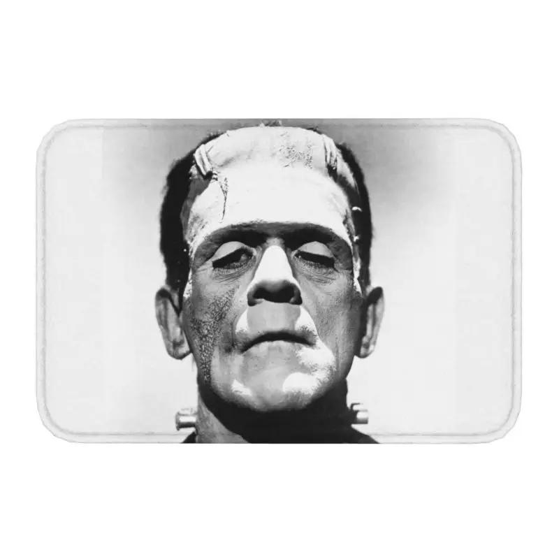 Custom Bride Of Frankenstein Kiss Doormat Anti-Slip Entrance Floor Door Mats Science Fiction Horror Film Room Rug Carpet Footpad