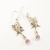Morganite Gemstone 925 Sterling Silver Jewelry Handmade Dangle Earrings 2.17" EE-148-15