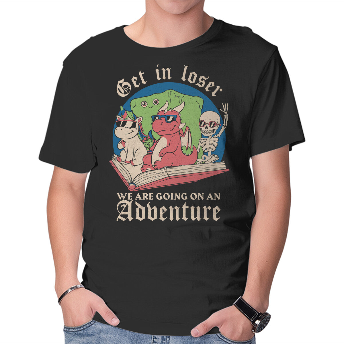 Unisex Crew Neck T-Shirt RPG Fantasy Book Meme Graphic Short Sleeve Casual Tee XXXXL