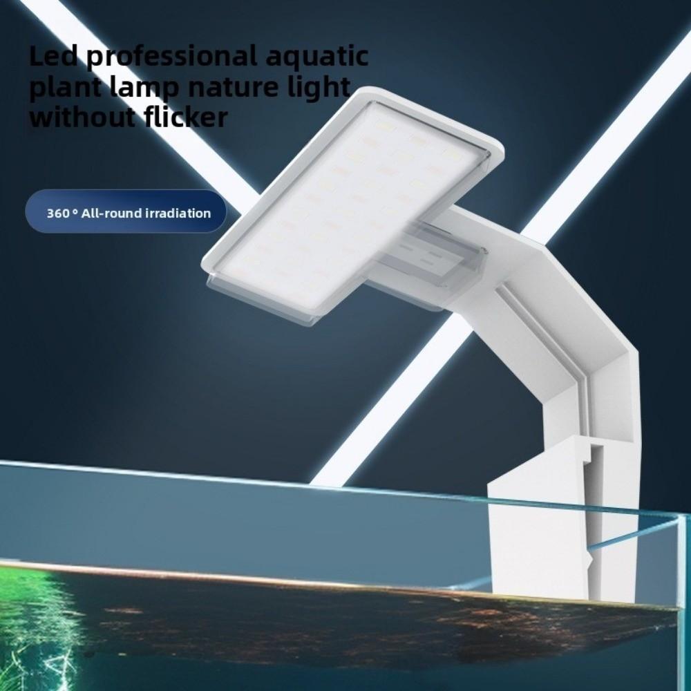 LED Aquarium Lighting Clip on Landscape Lamp Portable Fish Tank Light  For Small Tanks