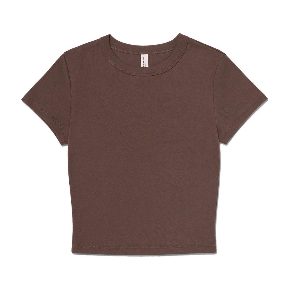 Bella + Canvas Womens/Ladies Micro-Rib Crop T-Shirt