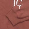 Jordan Brooklyn Fleece Letter Print Fleece Lined Long Sleeved Hooded Sweatshirt Women's Gray Peach Red FN5435-209