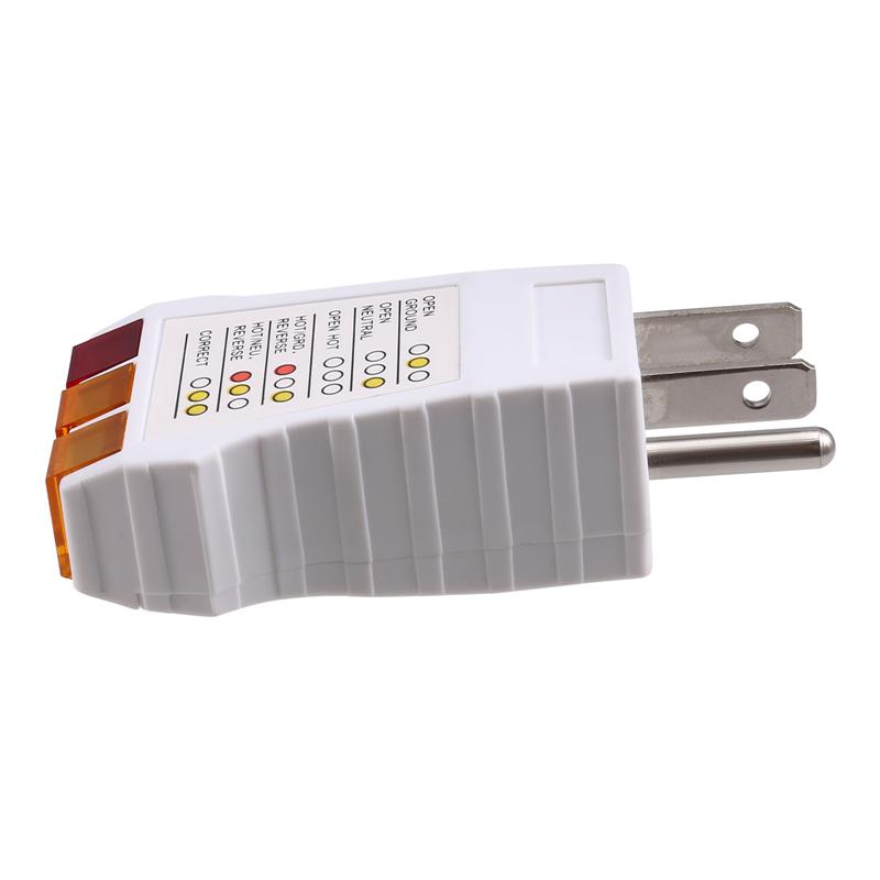 A72U Outlet Tester: Circuit Analysis Tool For Grounding Systems, Receptacle Security Test Device US Plug