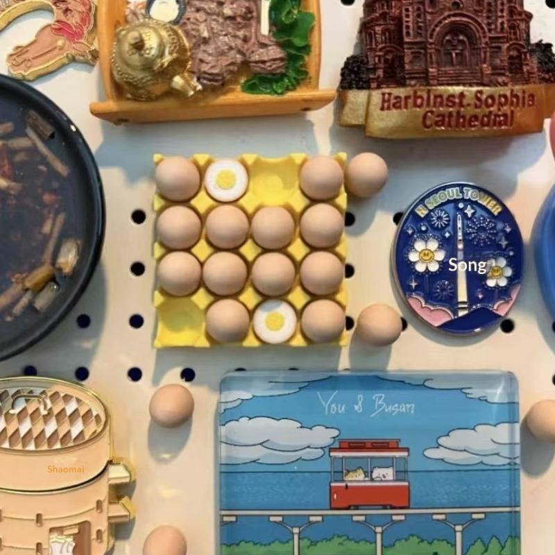 Magnetic Fridge Egg Holder Cute Detachable Food Grade Material for Kitchen Notes Display Home Decor Best Housewarming Gift Choice