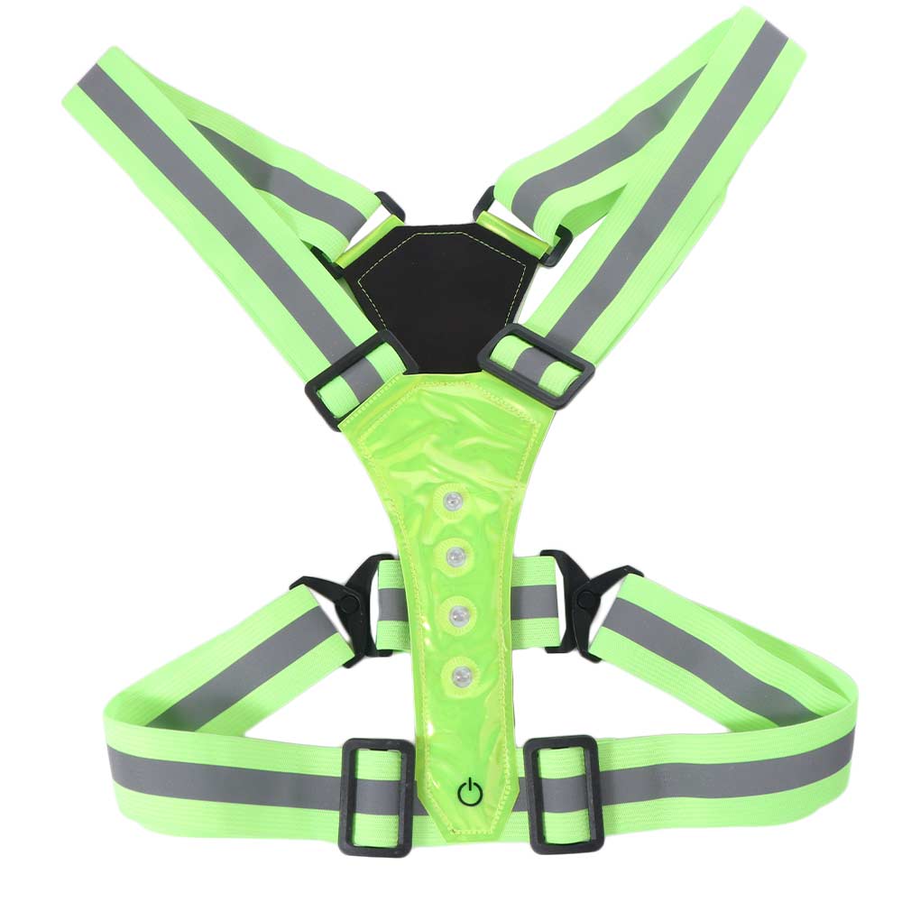 LED Running Gear High Visibility Night Running Light Up Vest Useful Reflective Vest  Jogging
