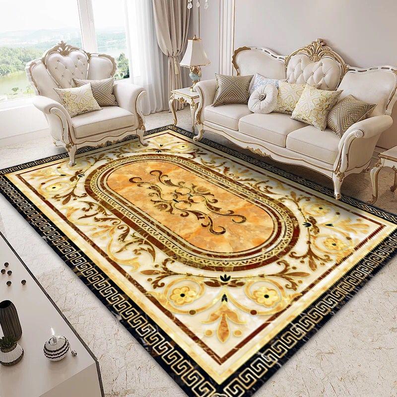 Luxury Marble Style Rugs for Living Room Home Bedroom Decor Large Size Carpet Coffee Table Non-slip Carpet