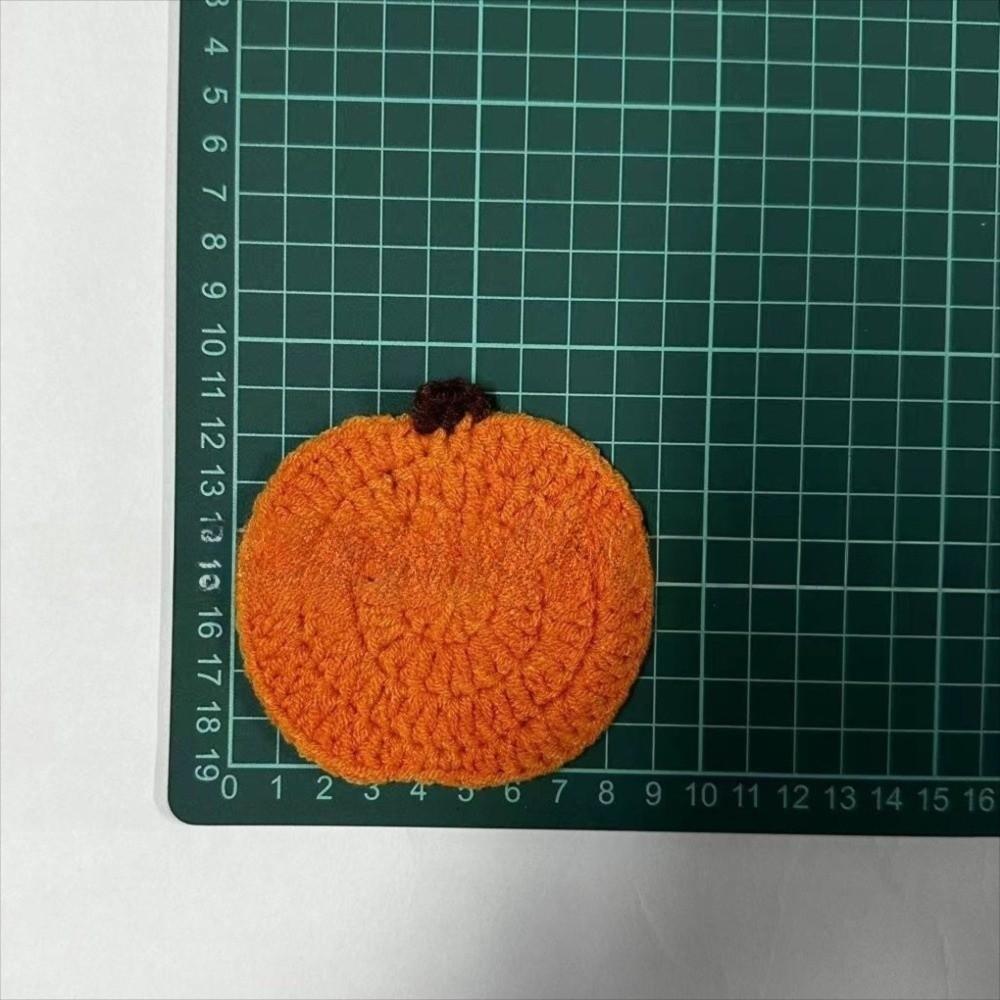 4pcs Pumpkin Shape Handmade Coasters Heat-Resistant Drink Mats New Fall Decor  Farmhouse Decor