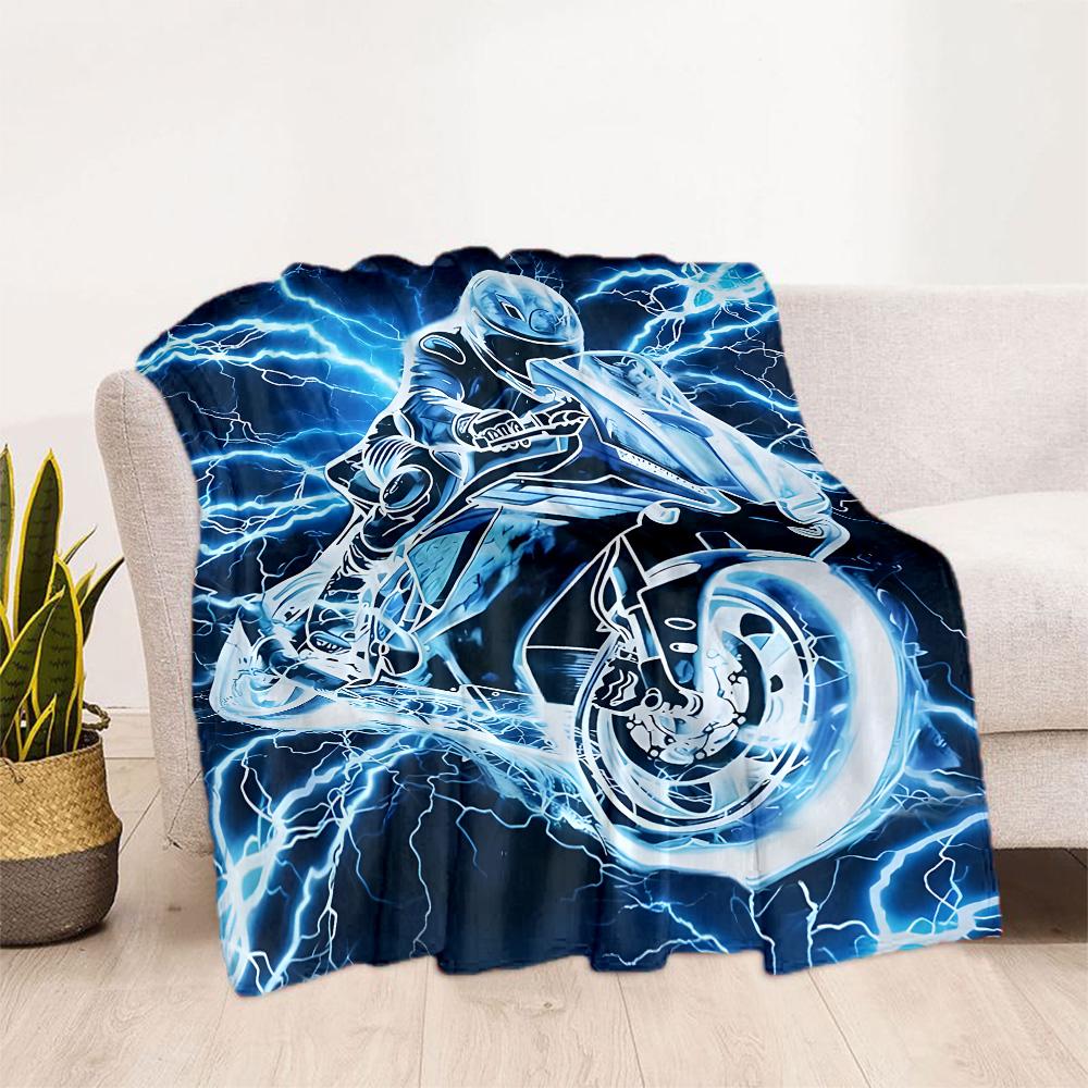 Motocross Adventure Sport Flanelldecke - Weich und geeignet für Sofas, Betten, Büros, Reisen, alle Jahreszeiten und das beste Geschenk für die Feiertage.