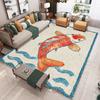 Mosaic Tile Carpet Dolphin Koi Carp Carpet Abstract Artistic Sense Carpet Dreamy Home Floor Mat Home Decoration Rug