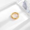 18k Gold Titanium Steel Minimalist Ring for Women - Trendy High-End Jewelry